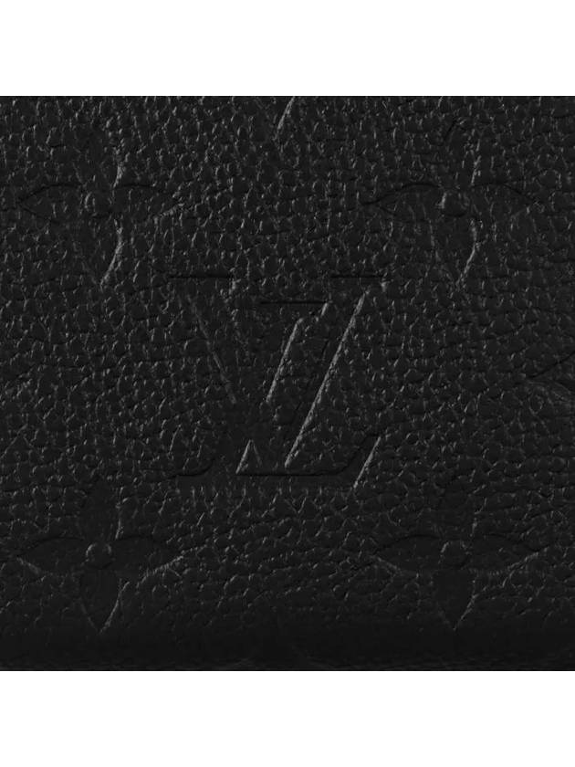 Lisa Monogram Leather Half Wallet Black - LOUIS VUITTON - BALAAN 6