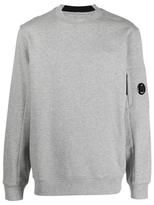 Diagonal Raised Fleece Sweatshirt Grey Melange - CP COMPANY - BALAAN 2