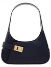 Smooth Caprether Medium Shoulder Bag Navy - SALVATORE FERRAGAMO - BALAAN 2