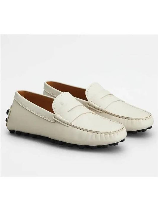 Gomino Moccasin Driving Shoes Cream - TOD'S - BALAAN.