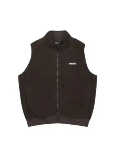 Sequoia Fleece Vest Dark Brown - A.P.C. - BALAAN 2