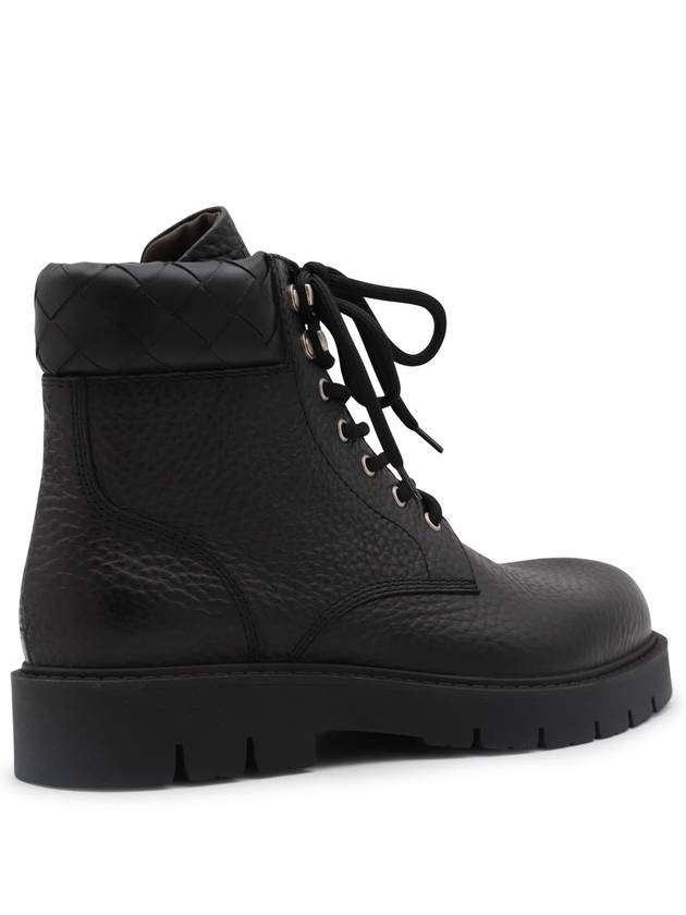 Haddock Leather Combat Boots Black - BOTTEGA VENETA - BALAAN 6