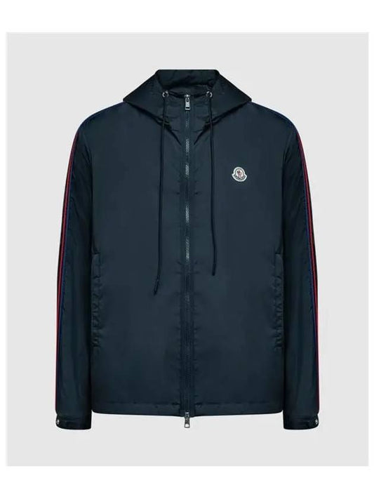 Men's Hattab Hooded Jacket Navy - MONCLER - BALAAN 2