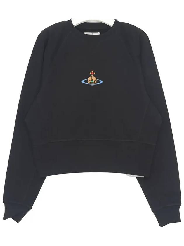 ORB Embroidered Logo Sweatshirt Black - VIVIENNE WESTWOOD - BALAAN 3