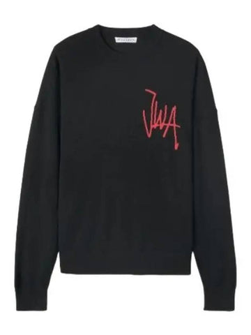 Chest logo knit black - JW ANDERSON - BALAAN 1