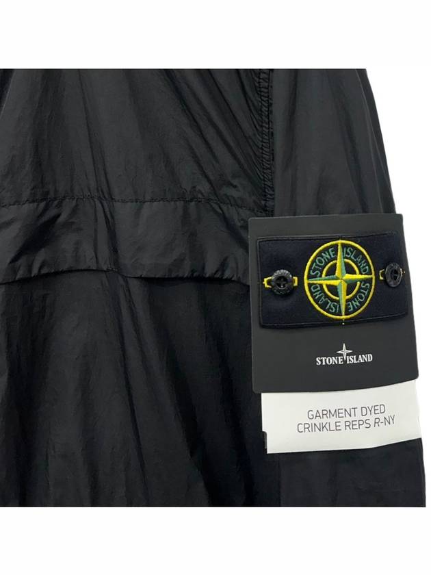 Garment Dyed Crinkle Reps R-Nylon Jacket Black - STONE ISLAND - BALAAN 4