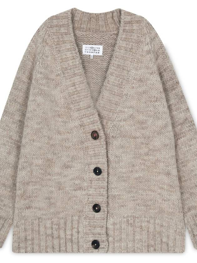 Botanical Dyed V-Neck Knit Cardigan Light Brown - MAISON MARGIELA - BALAAN 3