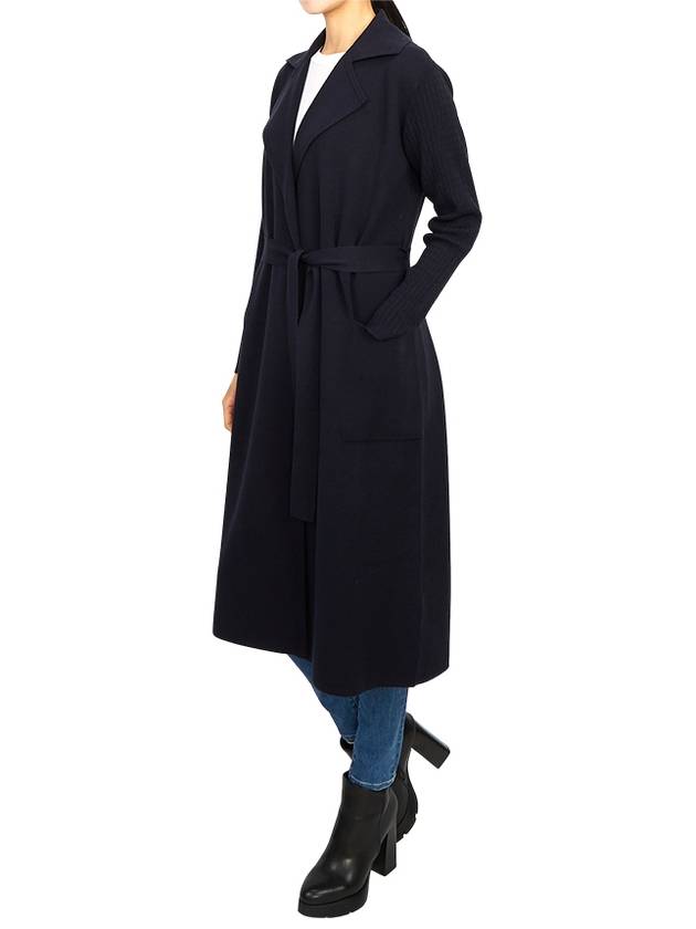 Getti Long Cardigan Navy - MAX MARA - BALAAN 7