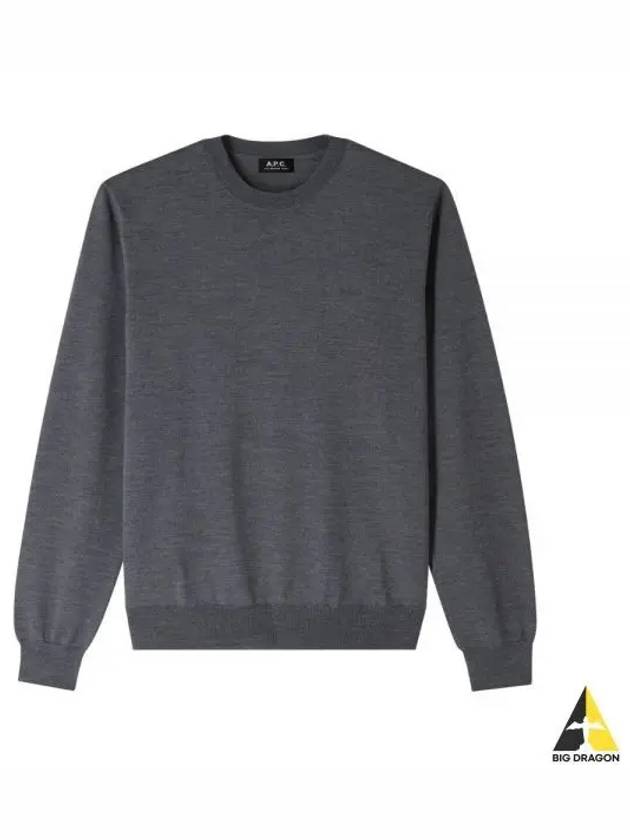 Matt Logo Knit Top Grey - A.P.C. - BALAAN 2