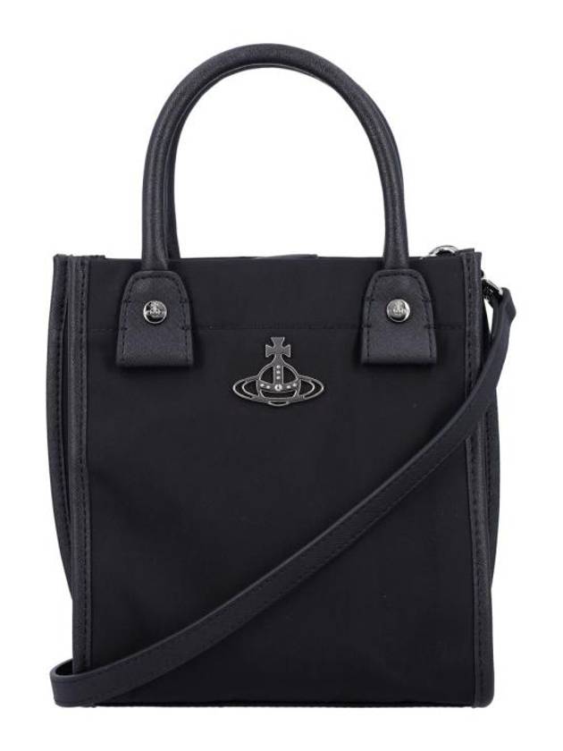 Fabric Small Teddy Tote Bag Black - VIVIENNE WESTWOOD - BALAAN 1