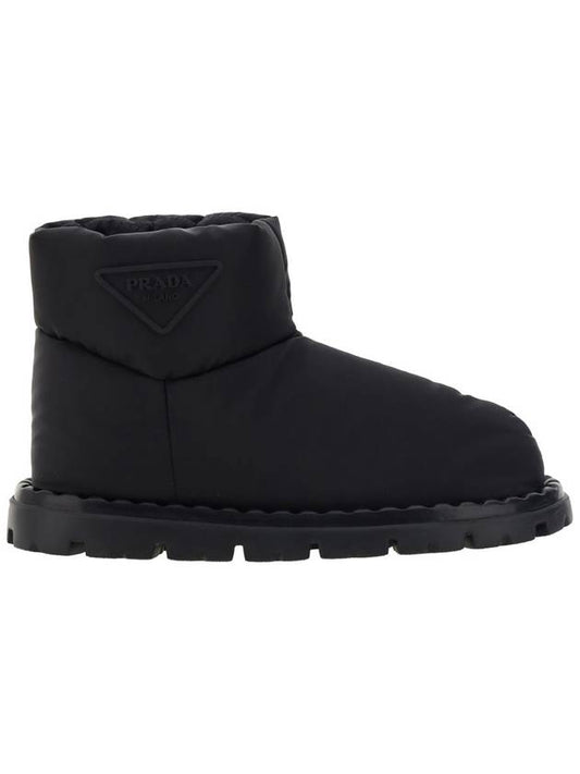 triangle logo re-nylon winter boots black - PRADA - BALAAN 1