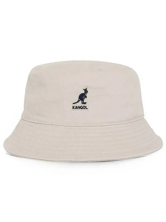 Hat K4224HT KHAKI Washed Men's Bucket Hat Women's Bucket Hat - KANGOL - BALAAN 2