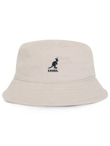 Hat K4224HT KHAKI Washed Men's Bucket Hat Women's Bucket Hat - KANGOL - BALAAN 1