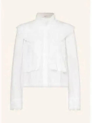 Embroidered ruffle shirt white BS006122A038E20WH - ISABEL MARANT - BALAAN 1