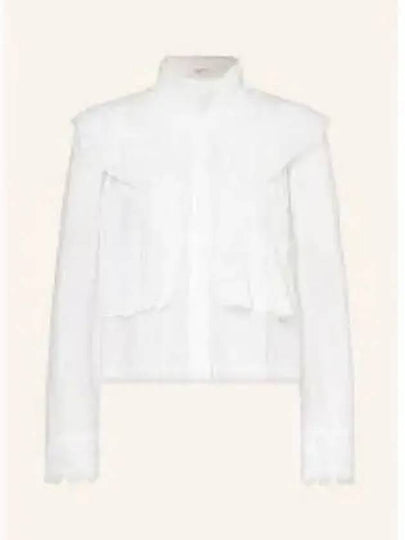 Embroidered ruffle shirt white BS006122A038E20WH - ISABEL MARANT - BALAAN 1