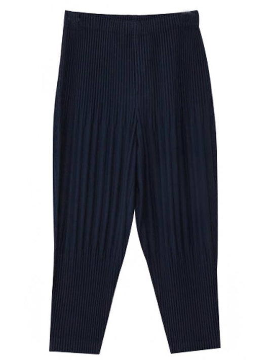 Pleated Basic Tapered Straight Pants Navy - ISSEY MIYAKE - BALAAN 2