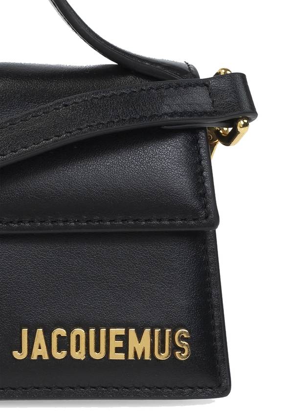 Le Bambino Gold Hardware Logo Mini Tote Bag Black - JACQUEMUS - BALAAN 7