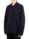 Supima Cotton Twill Stretch-TC Jacket Navy Blue - STONE ISLAND - BALAAN 2