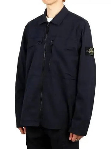 Wappen Patch Shirt Zip Up Jacket 270657 - STONE ISLAND - BALAAN 1