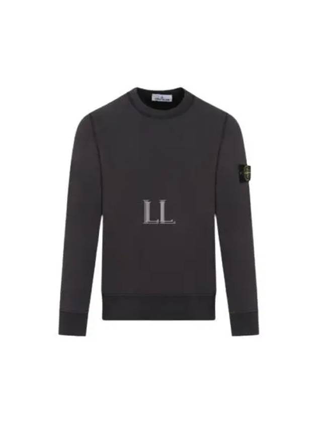 Wappen Patch Garment Dyed Sweatshirt Charcoal - STONE ISLAND - BALAAN 2