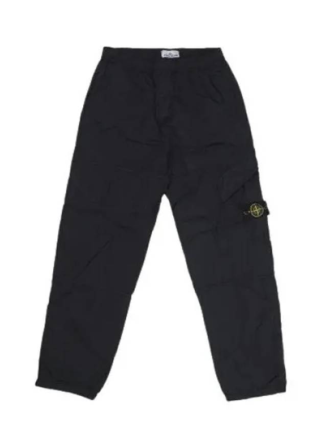 Compass Badge Pleated Track Pants Black - STONE ISLAND - BALAAN 2