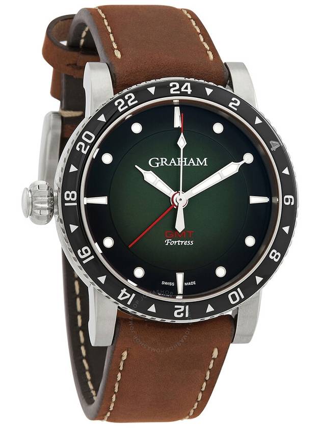 Graham Fortress GMT Automatic Green Dial Men's Watch 2FOBC.G02A - GRAHAM - BALAAN 1