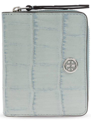 Tory Burch Wallet Robinson, Women's, Light Blue - TORY BURCH - BALAAN 1