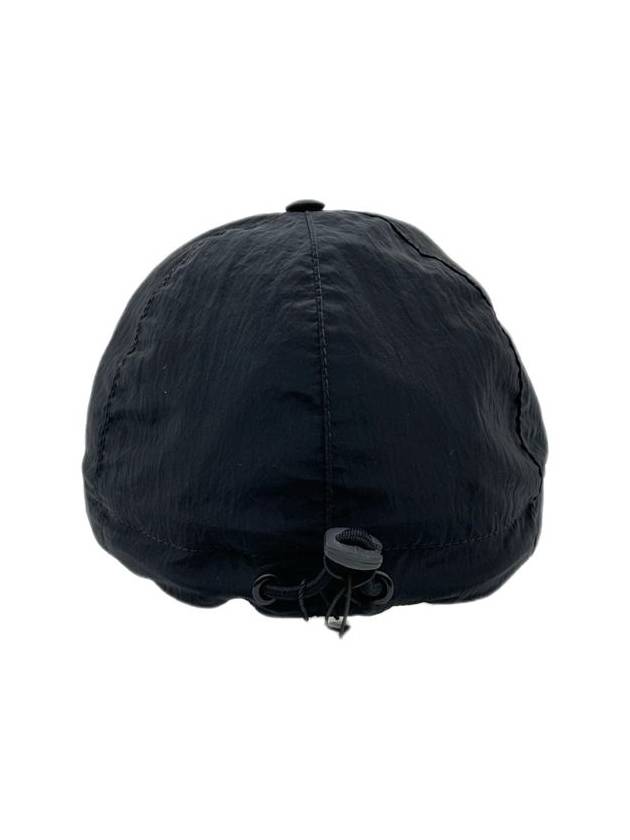 Wrinkled Nylon Metal 6 Panel Ball Cap Black - STONE ISLAND - BALAAN 5