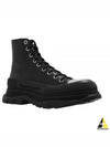 Tread Slick Round-Toe Ankle Boots Black - ALEXANDER MCQUEEN - BALAAN 2