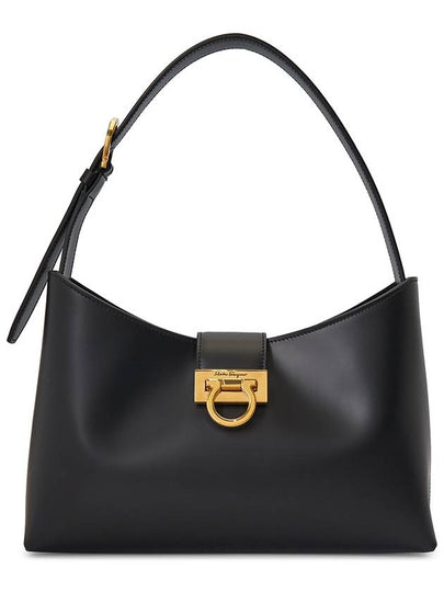 Trifolio Shoulder Bag Black - SALVATORE FERRAGAMO - BALAAN 2