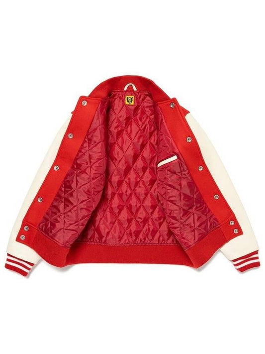 Human Made x Cows Collaboration Red Varsity Jacket XX26JK006RD - HUMAN MADE - BALAAN 2