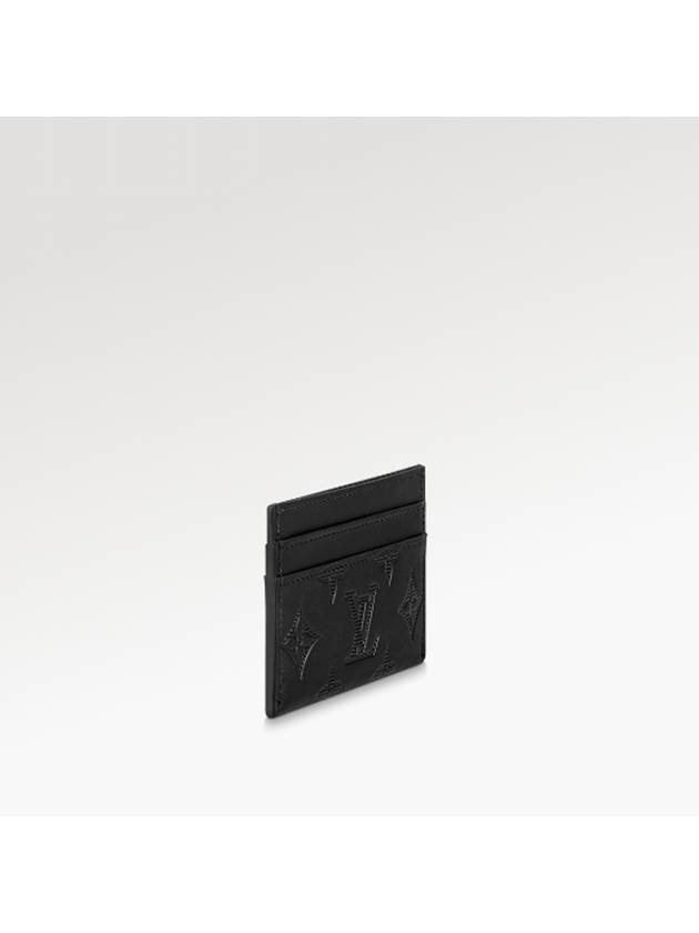 Monogram Double Card Wallet Black - LOUIS VUITTON - BALAAN 4