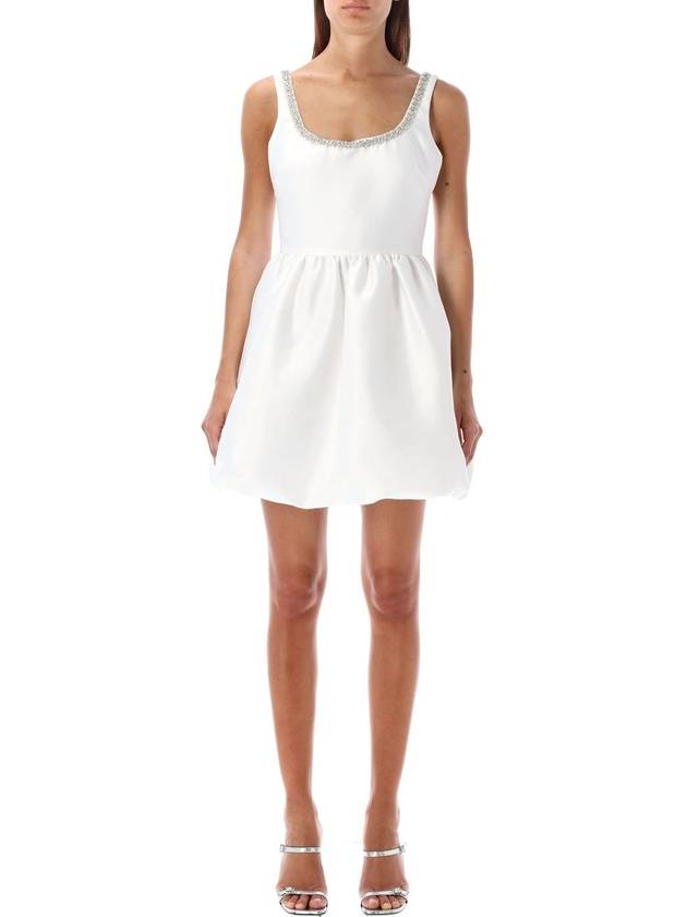 Taffeta diamante mini short dress white - SELF PORTRAIT - BALAAN 2