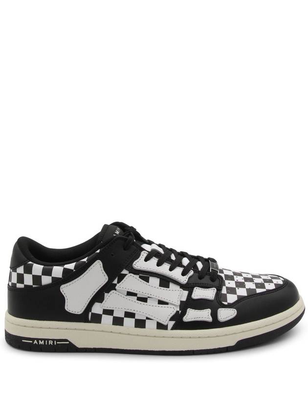 Amiri Black And White Leather Sneakers - AMIRI - BALAAN 1