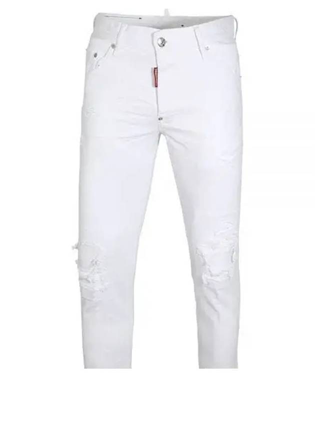 Men's Stretch Skater Jeans White - DSQUARED2 - BALAAN 2