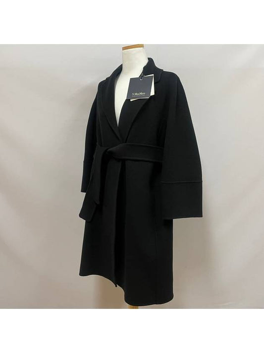 Women's Arona Short Wool Single Coat Black - S MAX MARA - BALAAN 2