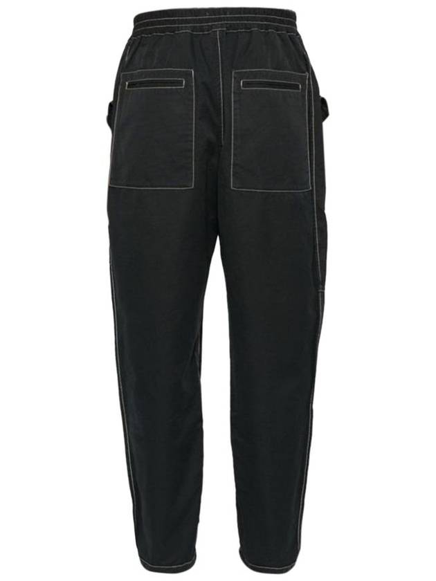 Tilseno Cotton Track Pants Black - ISABEL MARANT - BALAAN 3