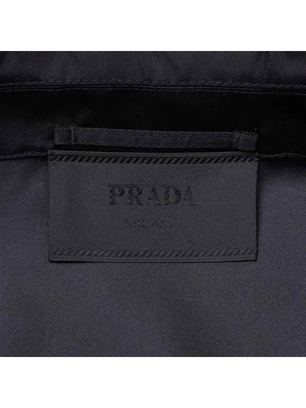 Re-Nylon Zip Up Gabardine Blouson Jacket Black - PRADA - BALAAN 10