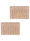 Matelasse Nappa Leather Half Wallet Powder Pink - MIU MIU - BALAAN 2