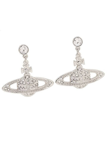 Mini Bas Relief Drop Earrings Silver - VIVIENNE WESTWOOD - BALAAN 1