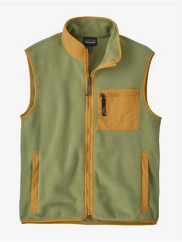 Men's Synchilla Fleece Vest Green - PATAGONIA - BALAAN 2