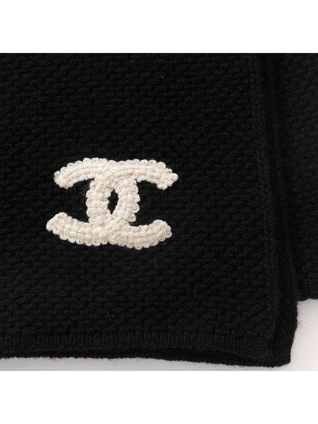 Women s Cashmere CC Logo Muffler Black AAA397B1780694305 - CHANEL - BALAAN 3