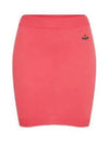 Women's ORB Logo Knit Bea Mini H Line Skirt Pink - VIVIENNE WESTWOOD - BALAAN 2