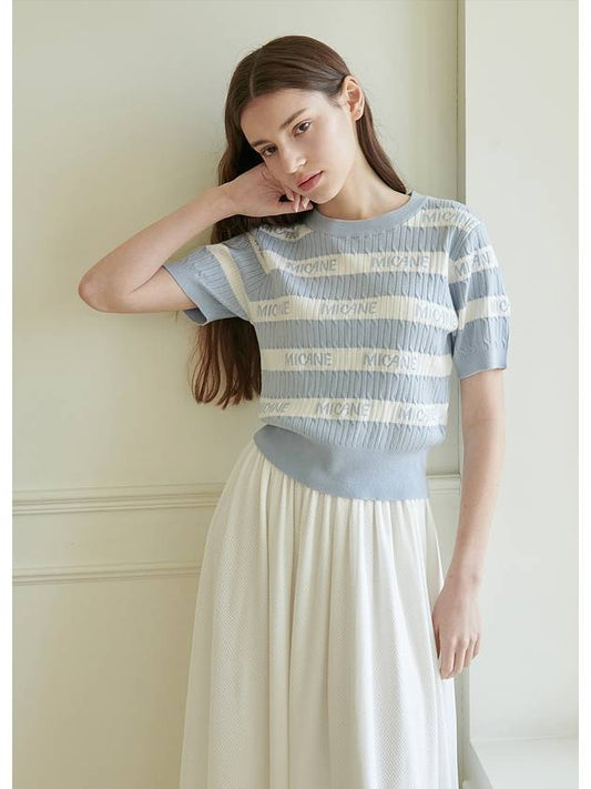 Winsome striped logo knit - MICANE - BALAAN 1
