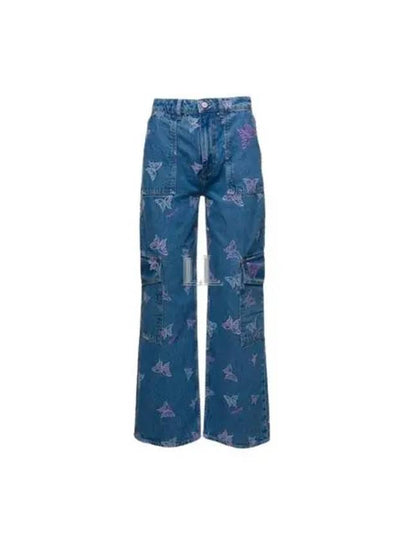 Embroidered Angi Jeans Blue - GANNI - BALAAN 2