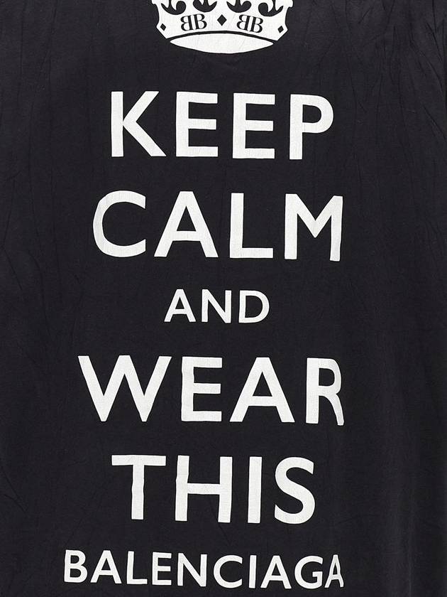 Balenciaga 'Keep Calm' T-Shirt - BALENCIAGA - BALAAN 4