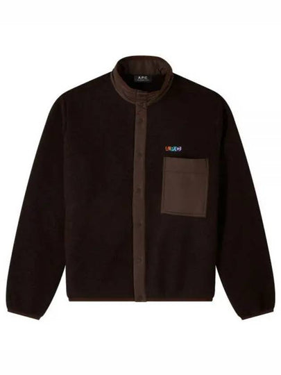 Iwan Fleece Wool Jacket Brown - A.P.C. - BALAAN 2