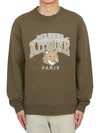 Campus Fox Regular Sweatshirt Khaki - MAISON KITSUNE - BALAAN 2