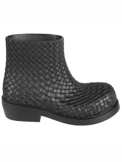 Fireman Rubber Rain Boots Black - BOTTEGA VENETA - BALAAN 2