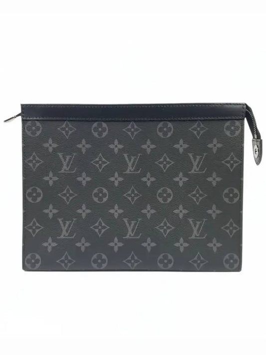 Pochette Voyage Monogram Eclipse Pouch Bag Black - LOUIS VUITTON - BALAAN 1